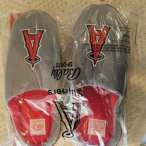 LA Angels Red and Gray Slippers